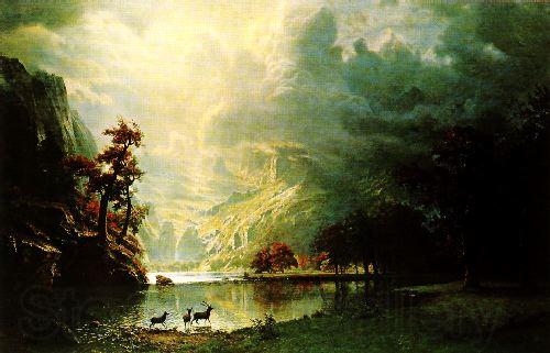 Albert Bierstadt Sierra Nevada Morning Spain oil painting art